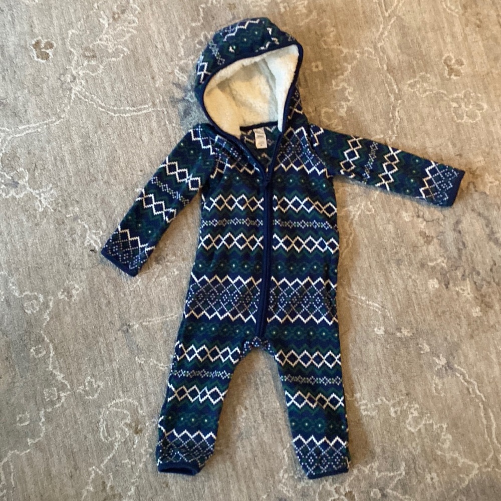 Boys Carters fleece one piece 24 months